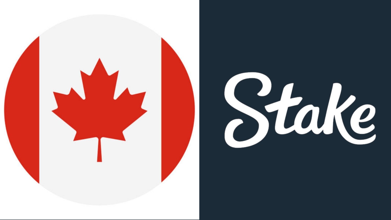 Drapeau canadien et marque Stake dans le contexte d'une discussion sur la légalité